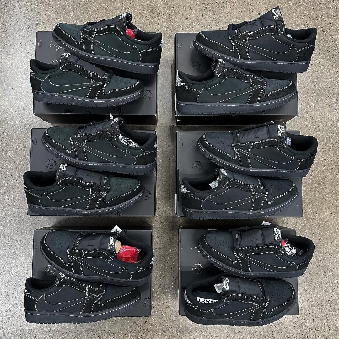 Travis Scott x Air Jordan 1 Retro Low OG SP 'Black Phantom'