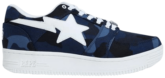 Bapesta Canvas Low 'Navy Camo'