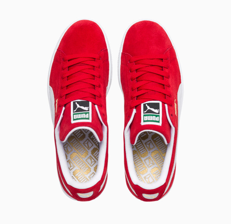 Puma Suede Classic+ Sneakers (high risk red-white)
