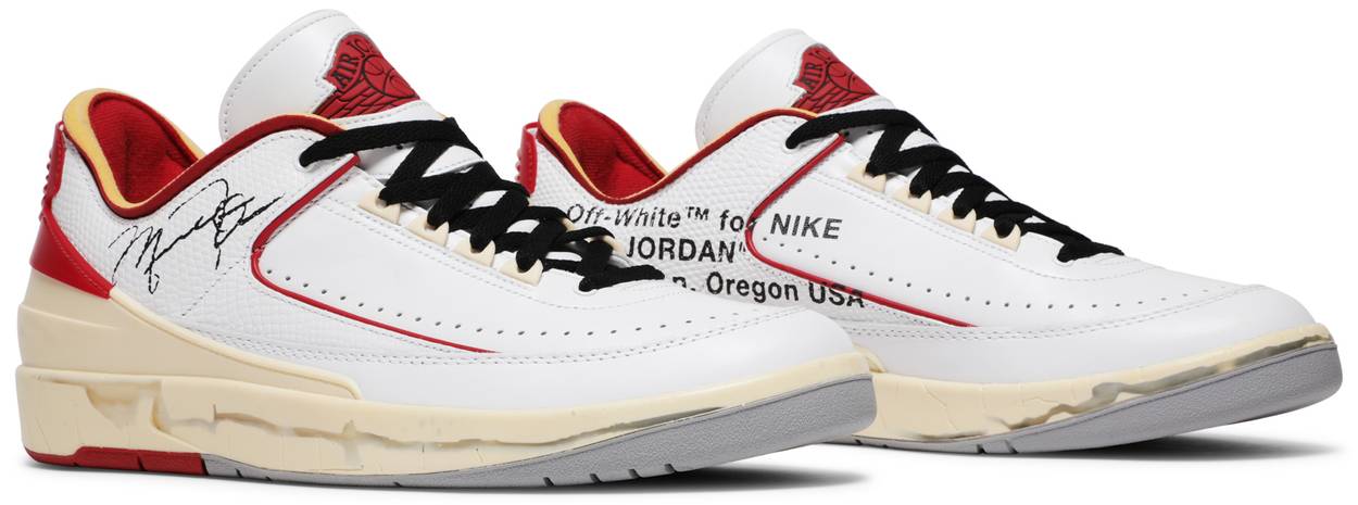 Off-White x Air Jordan 2 Retro Low SP 'White Varsity Red'