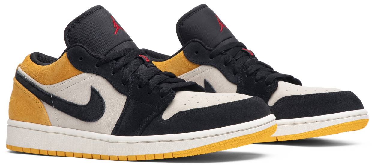Air Jordan 1 Low Sail University Gold Black
