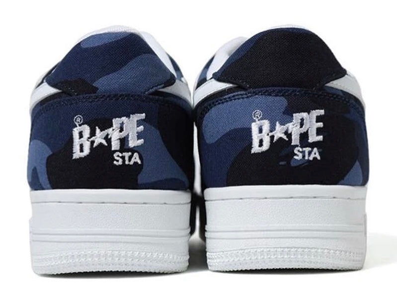 Bapesta Canvas Low 'Navy Camo'