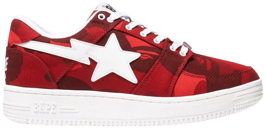 Bapesta M2 Low 'Red Camo'