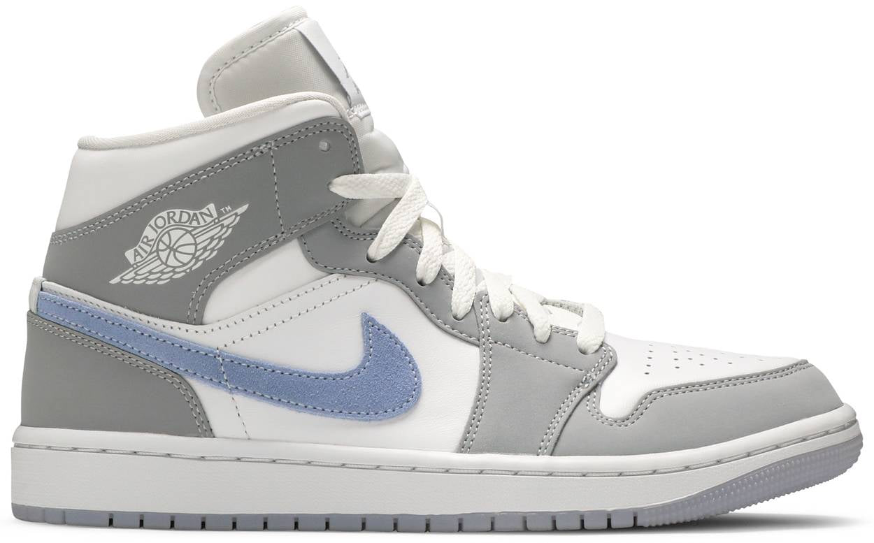 Wmns Air Jordan 1 Mid “White Wolf Aluminum”