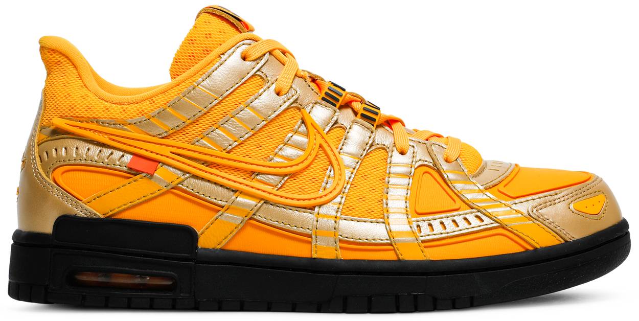 Off-White x Air Rubber Dunk 'University Gold'
