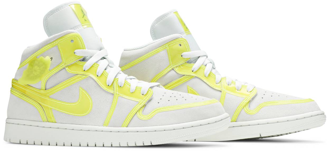 Wmns Air Jordan 1 Mid LX 'Off White Opti Yellow'