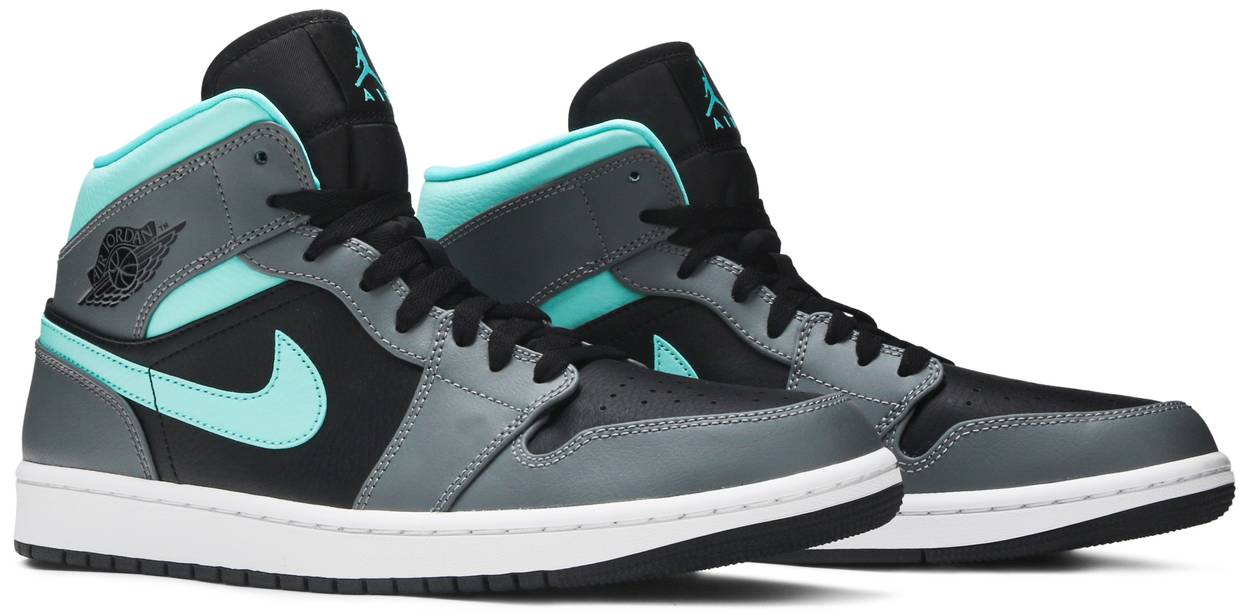 Air Jordan 1 Mid 'Grey Aqua'