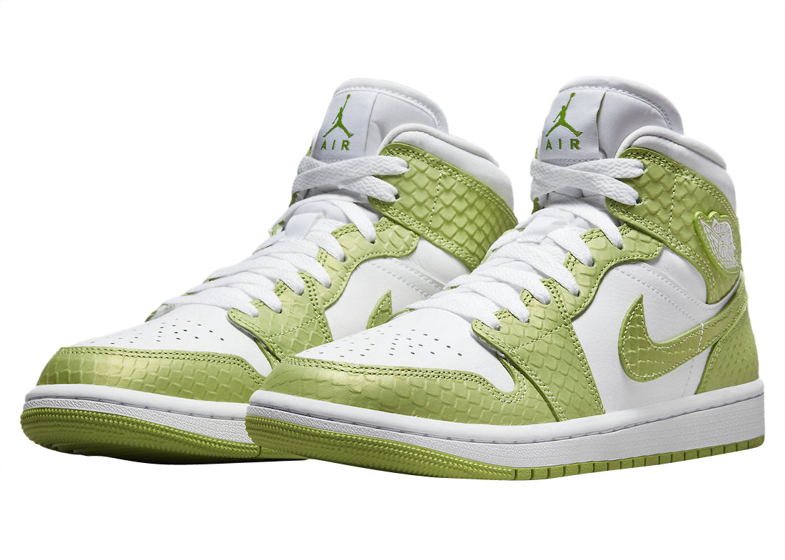 Wmns Air Jordan 1 Mid ‘Green Python‘