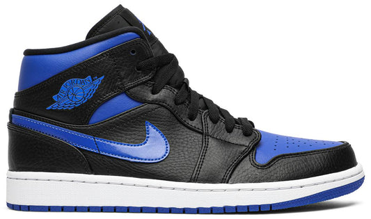 Air Jordan 1 Mid 'Black Hyper Royal'