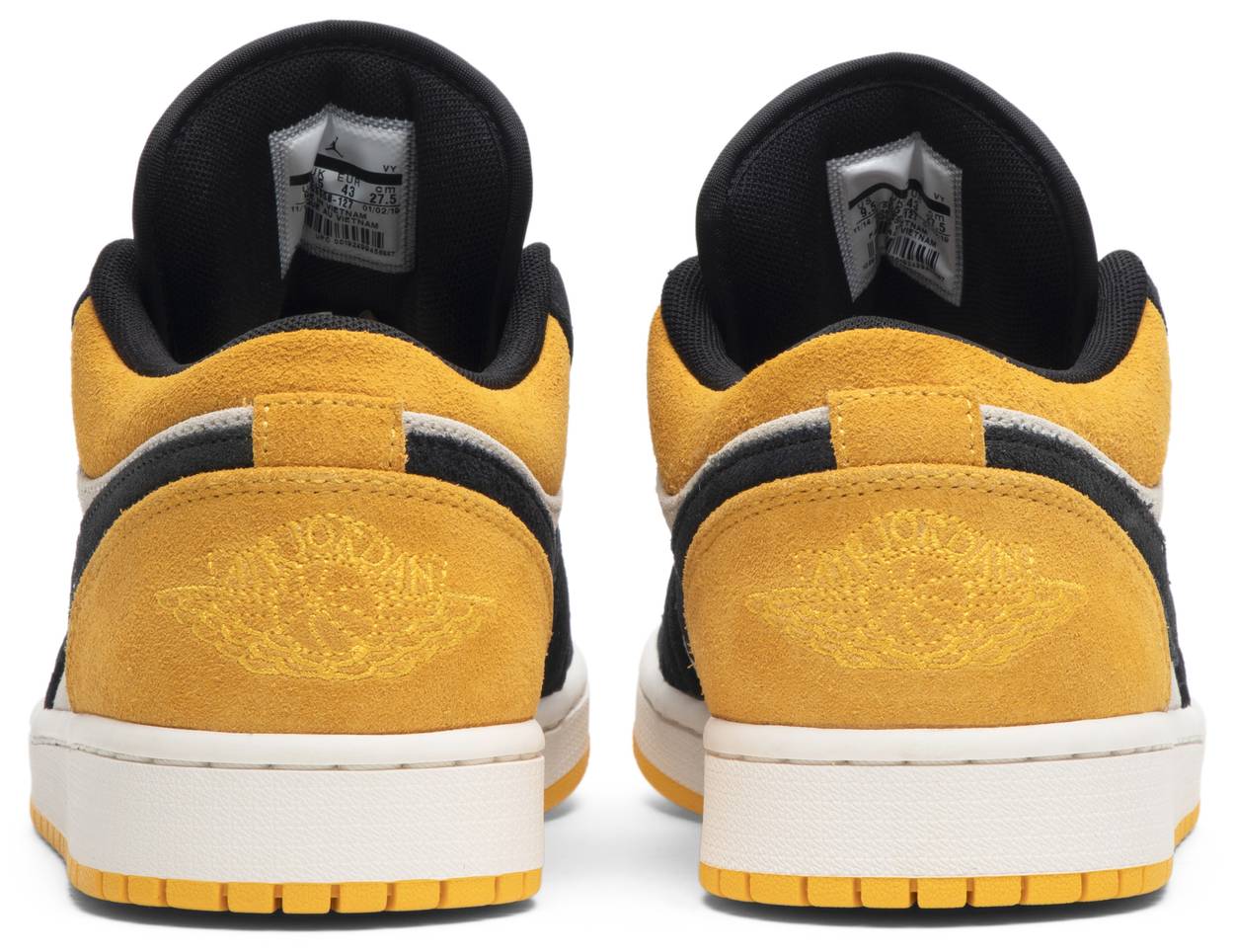 Air Jordan 1 Low Sail University Gold Black