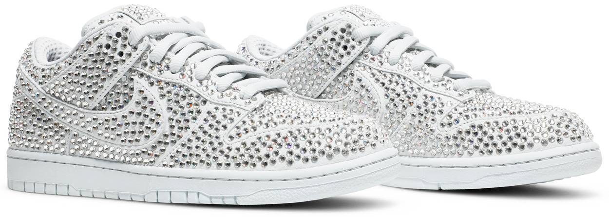 Cactus Plant Flea Market x Swarovski x Dunk Low 'Pure Platinum'