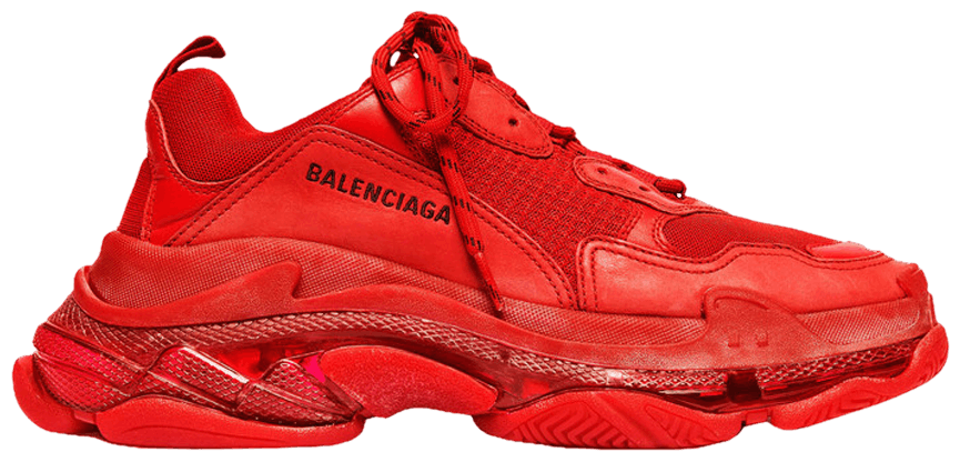 Balenciaga Triple S Red Clear Sole