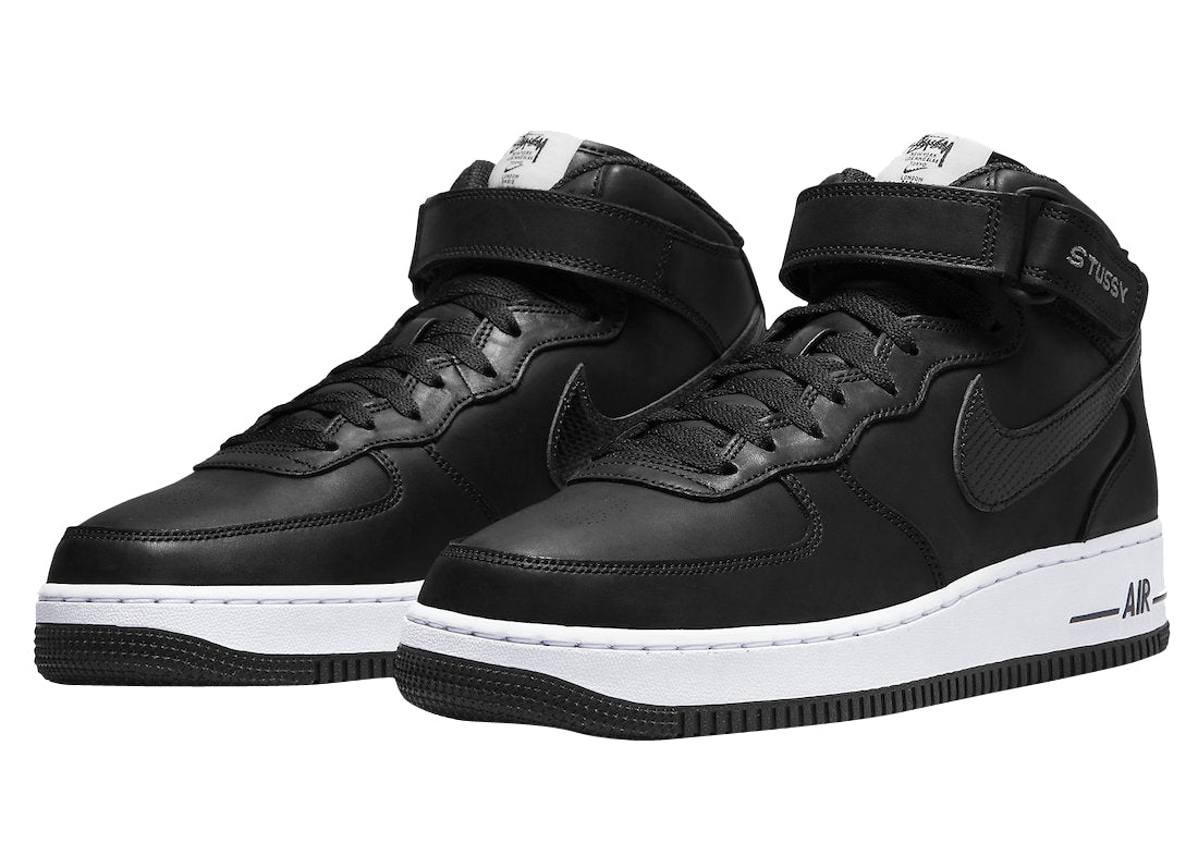 Stussy X Nike Air Force 1 Mid Black
