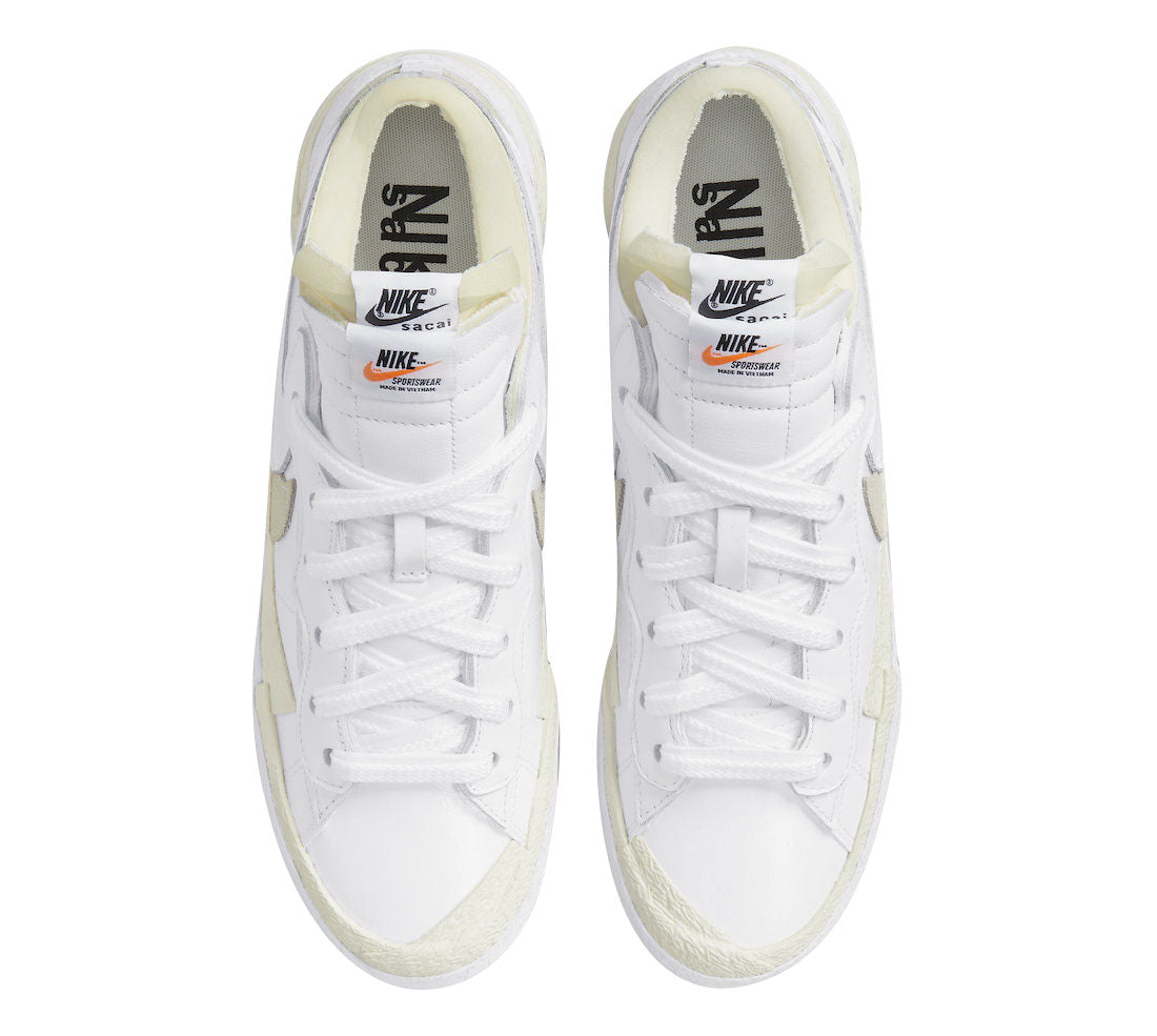 Sacai X Nike Blazer Low ‘White Patent‘