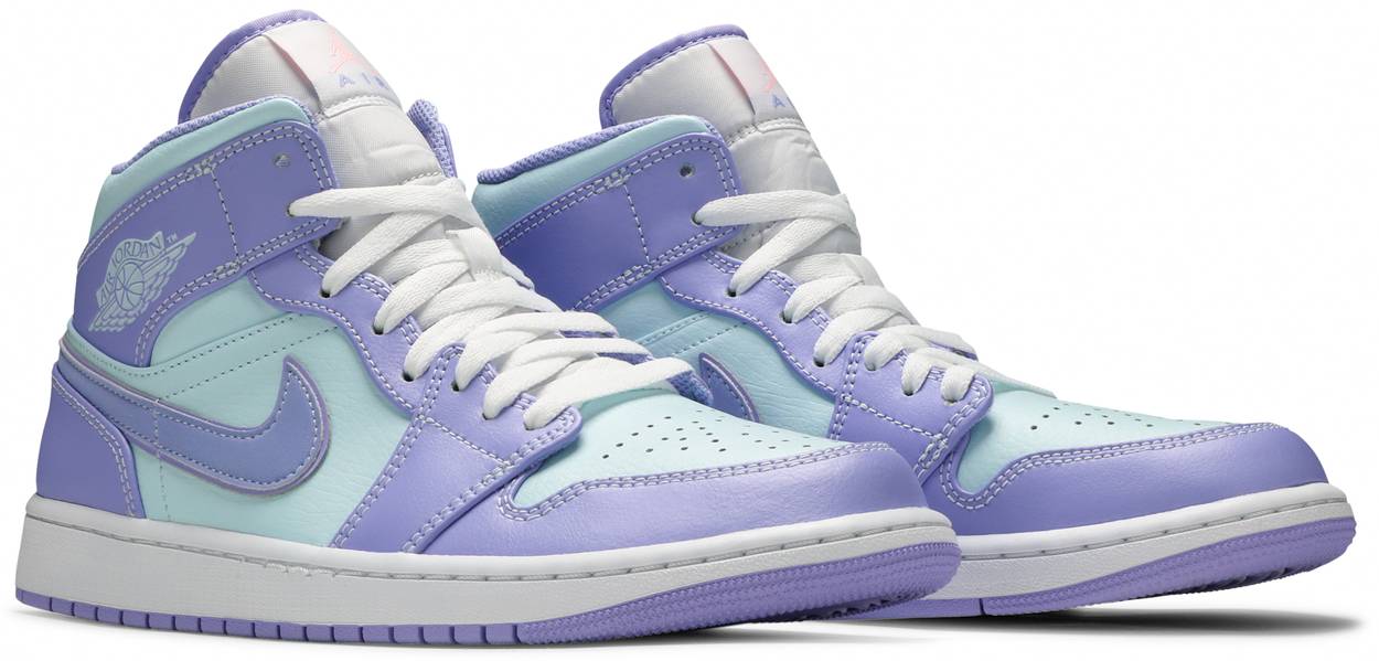 Air Jordan 1 Mid 'Purple Pulse Glacier Blue'