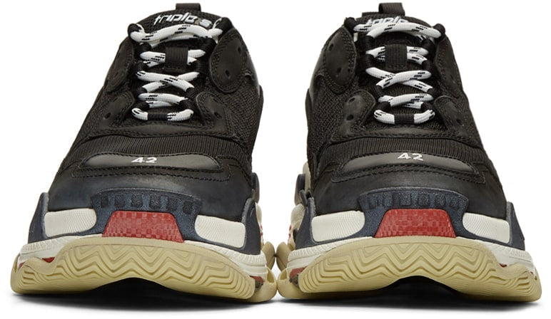 Balenciaga Triple S Black White Red