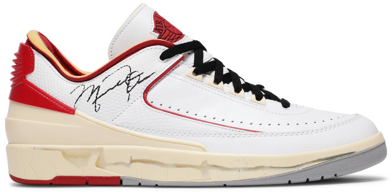 Off-White x Air Jordan 2 Retro Low SP 'White Varsity Red'