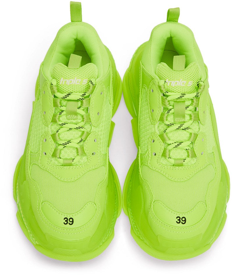 Balenciga Tripple S Fluo Yellow