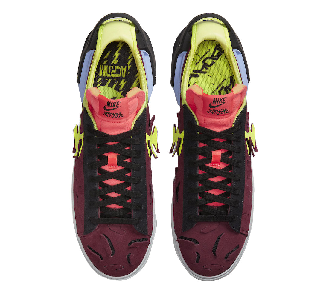Acronym x Blazer Low 'Night Maroon'