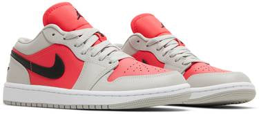 Wmns Air Jordan 1 Low 'Light Iron Ore Siren Red'
