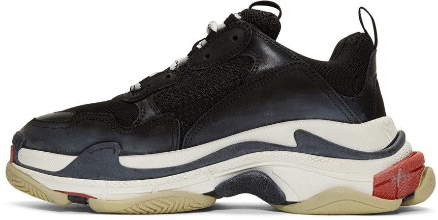 Balenciaga Triple S Black White Red