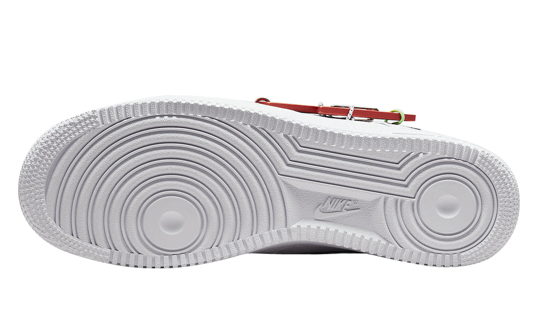 Air Force 1 Low Carabiner Swoosh “White Habanero Red”