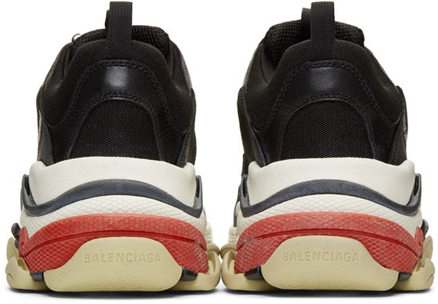 Balenciaga Triple S Black White Red