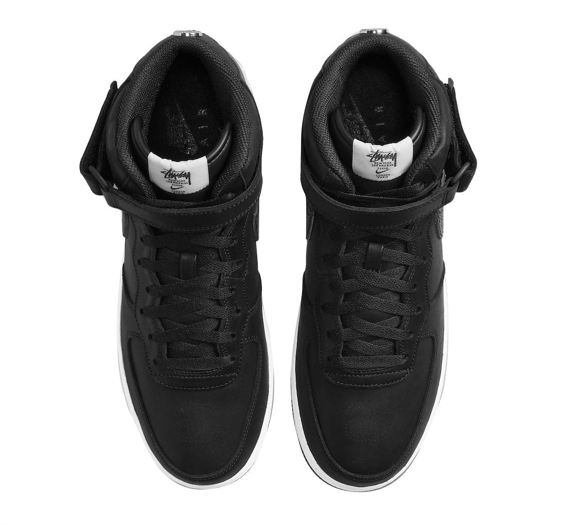 Stussy X Nike Air Force 1 Mid Black