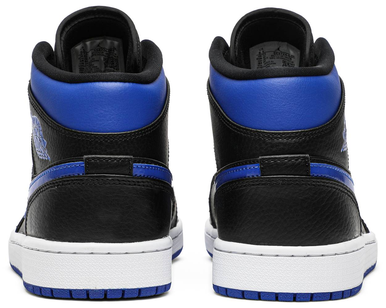 Air Jordan 1 Mid 'Black Hyper Royal'