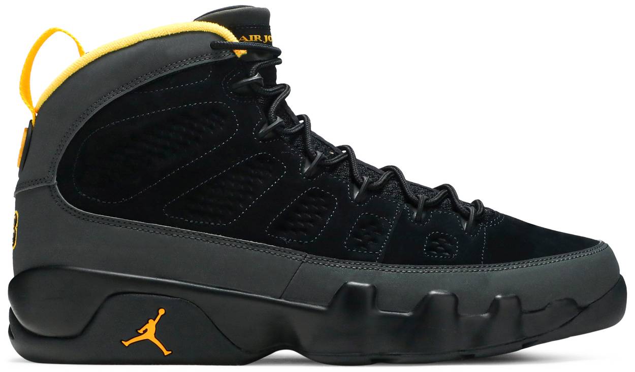 Air Jordan 9 Retro ‘Dark Charcoal University Gold’