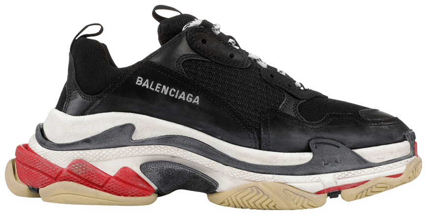 Balenciaga Triple S Black White Red