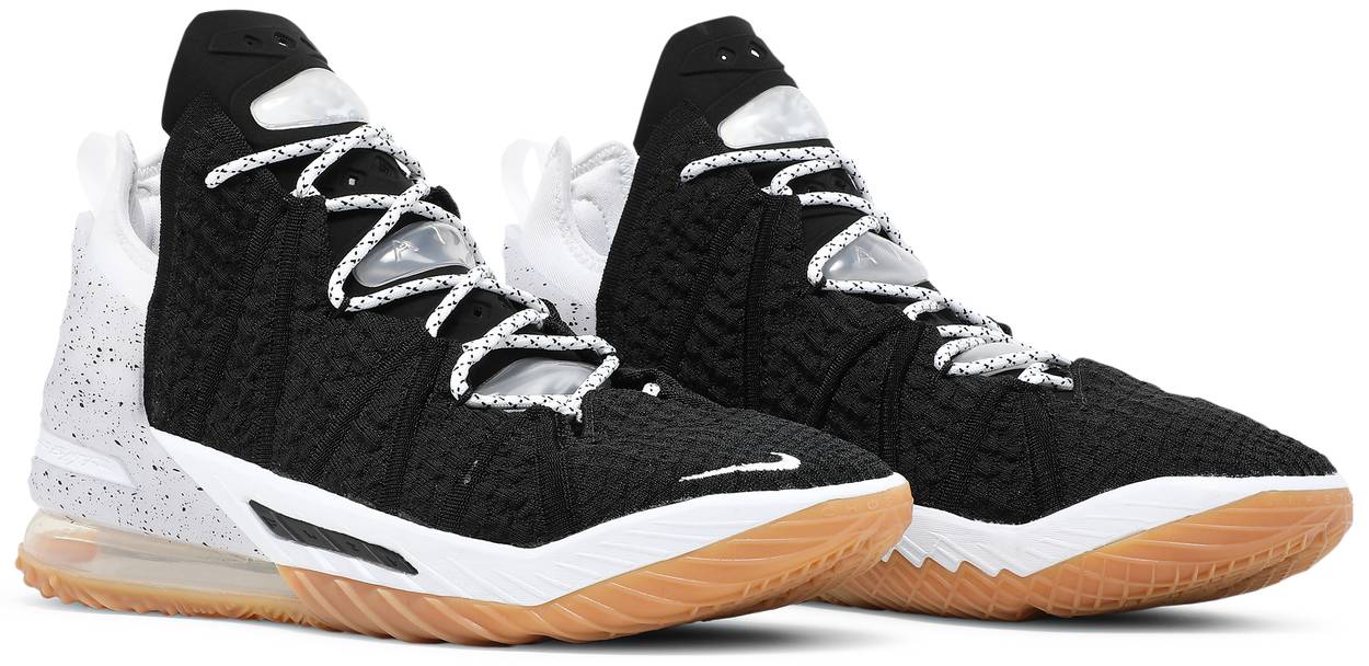 LeBron 18 'Black White Gum'