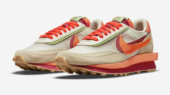 sacai x Clot x LDWaffle 'Net Orange Blaze'