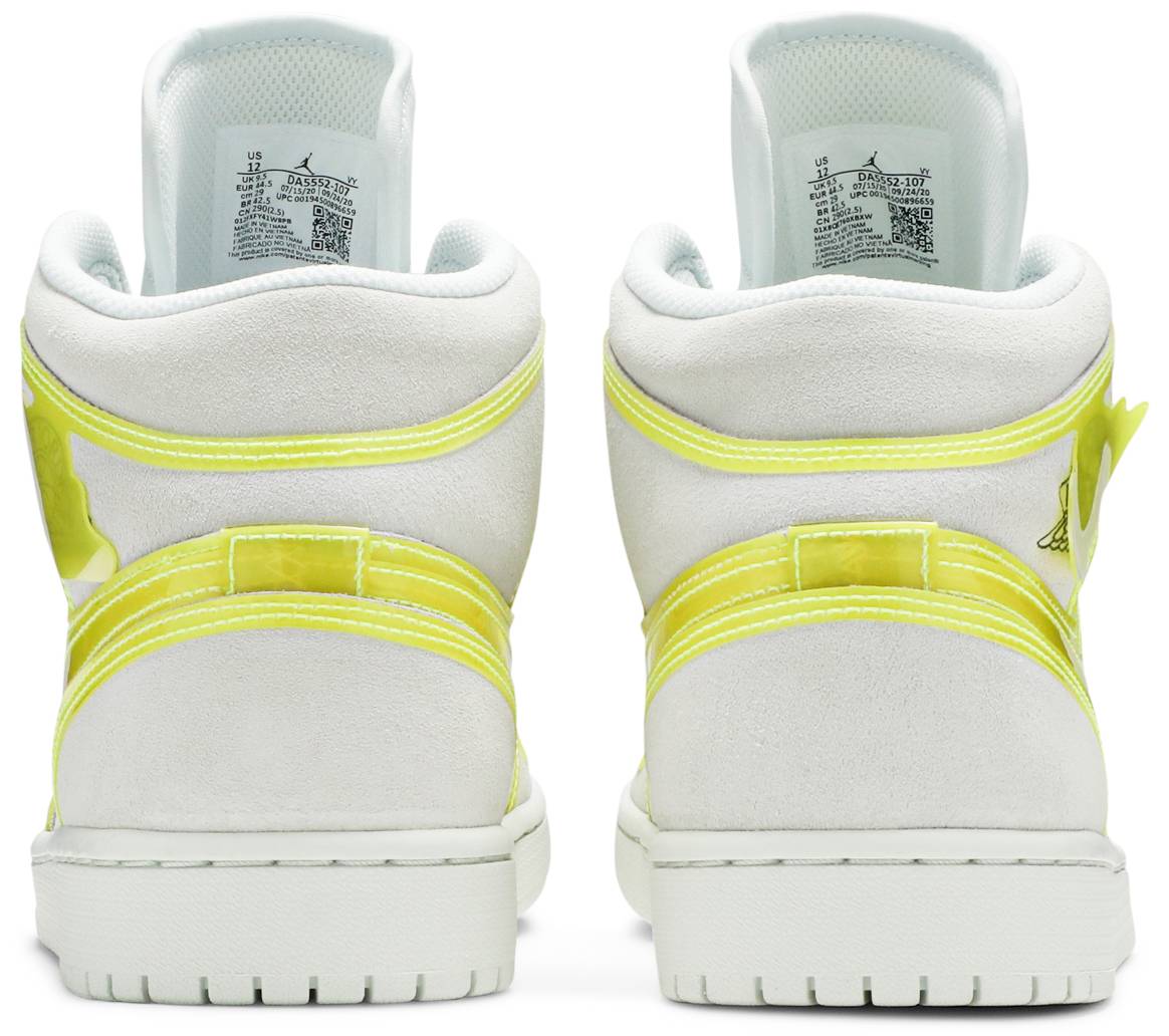 Wmns Air Jordan 1 Mid LX 'Off White Opti Yellow'