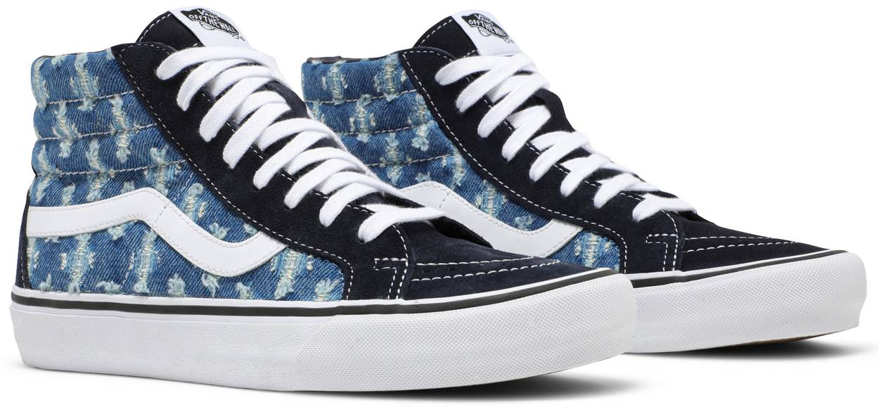 Supreme x Sk8-Hi 'Blue Hole Punch Denim'