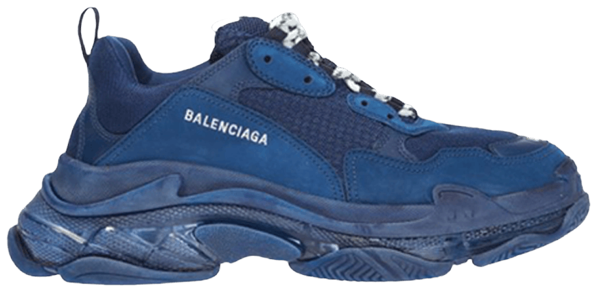 Balenciaga Triple S Clear Sole Navy