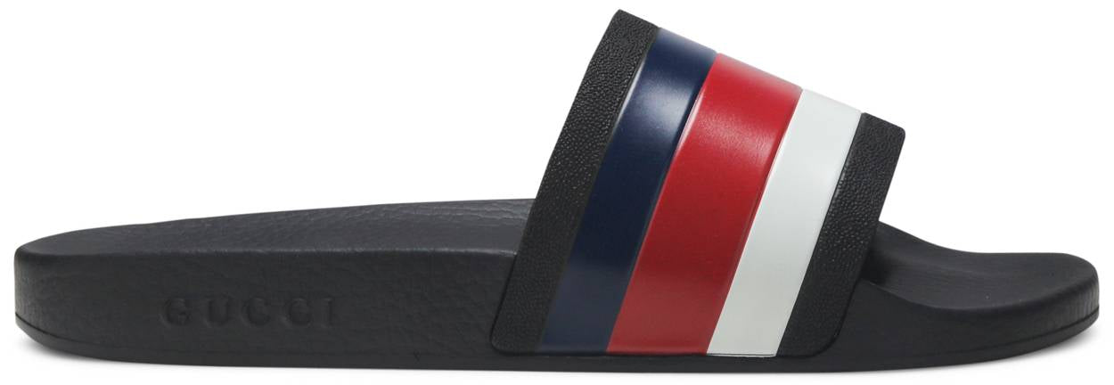 Gucci Pursuit '72 Slide 'Blue White Stripe'