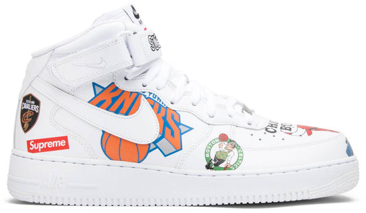 Supreme x NBA x Air Force 1 Mid 07 'White'