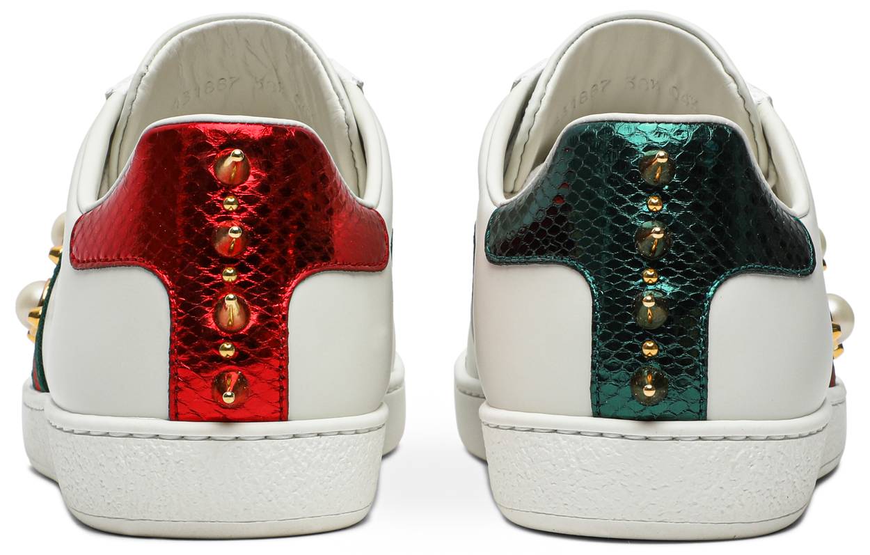Gucci Wmns Ace Studded 'White'