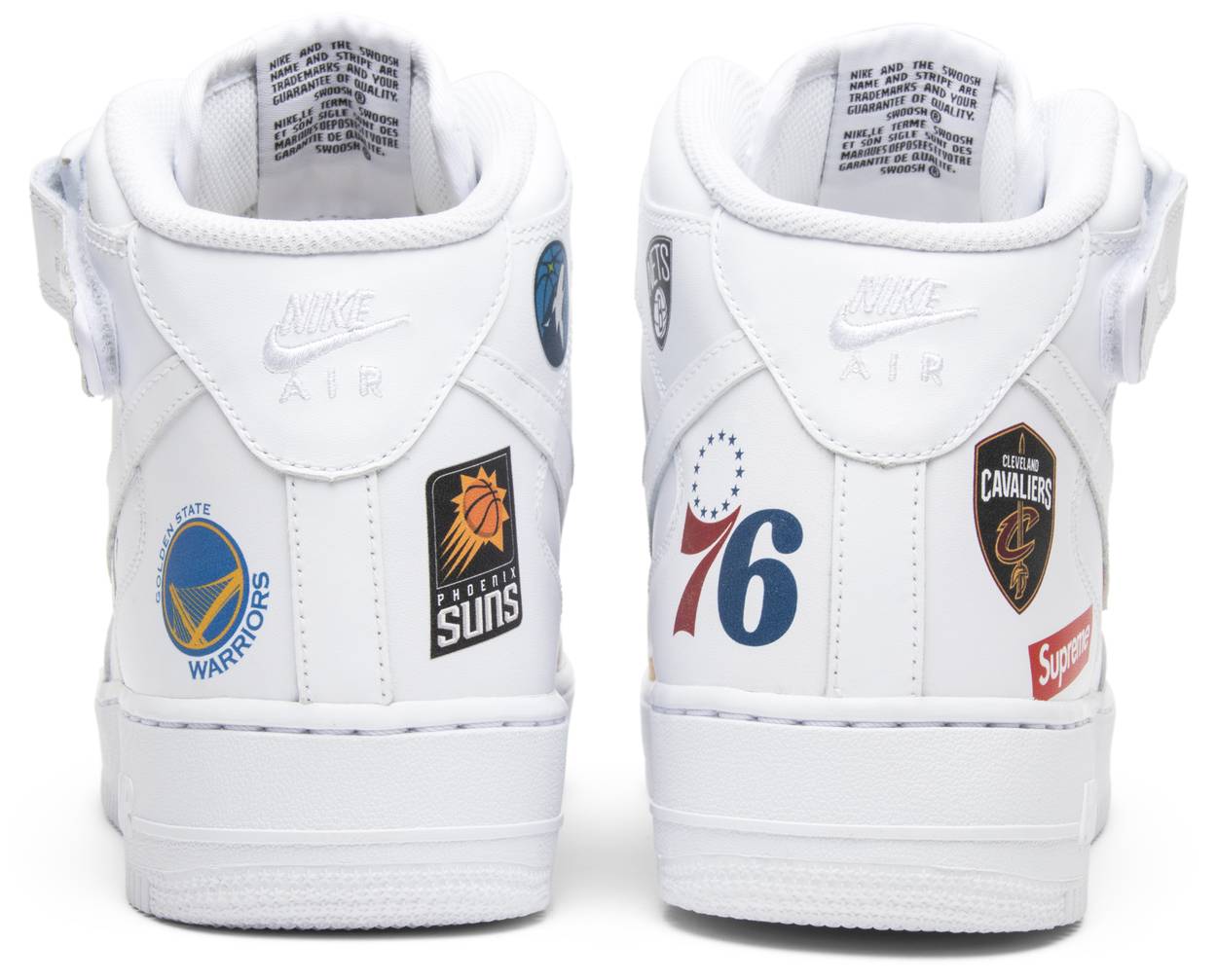 Supreme x NBA x Air Force 1 Mid 07 'White'