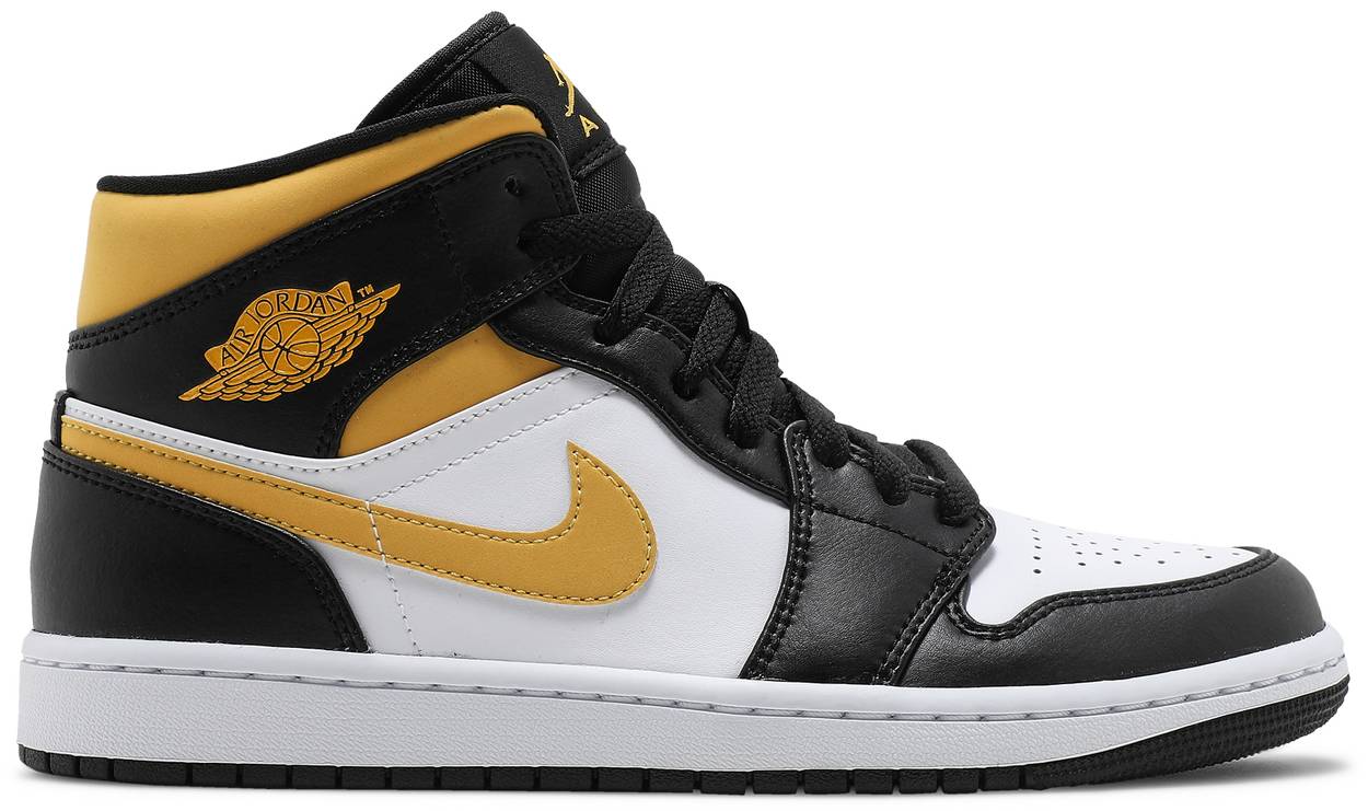 Air Jordan 1 Mid 'Black University Gold'