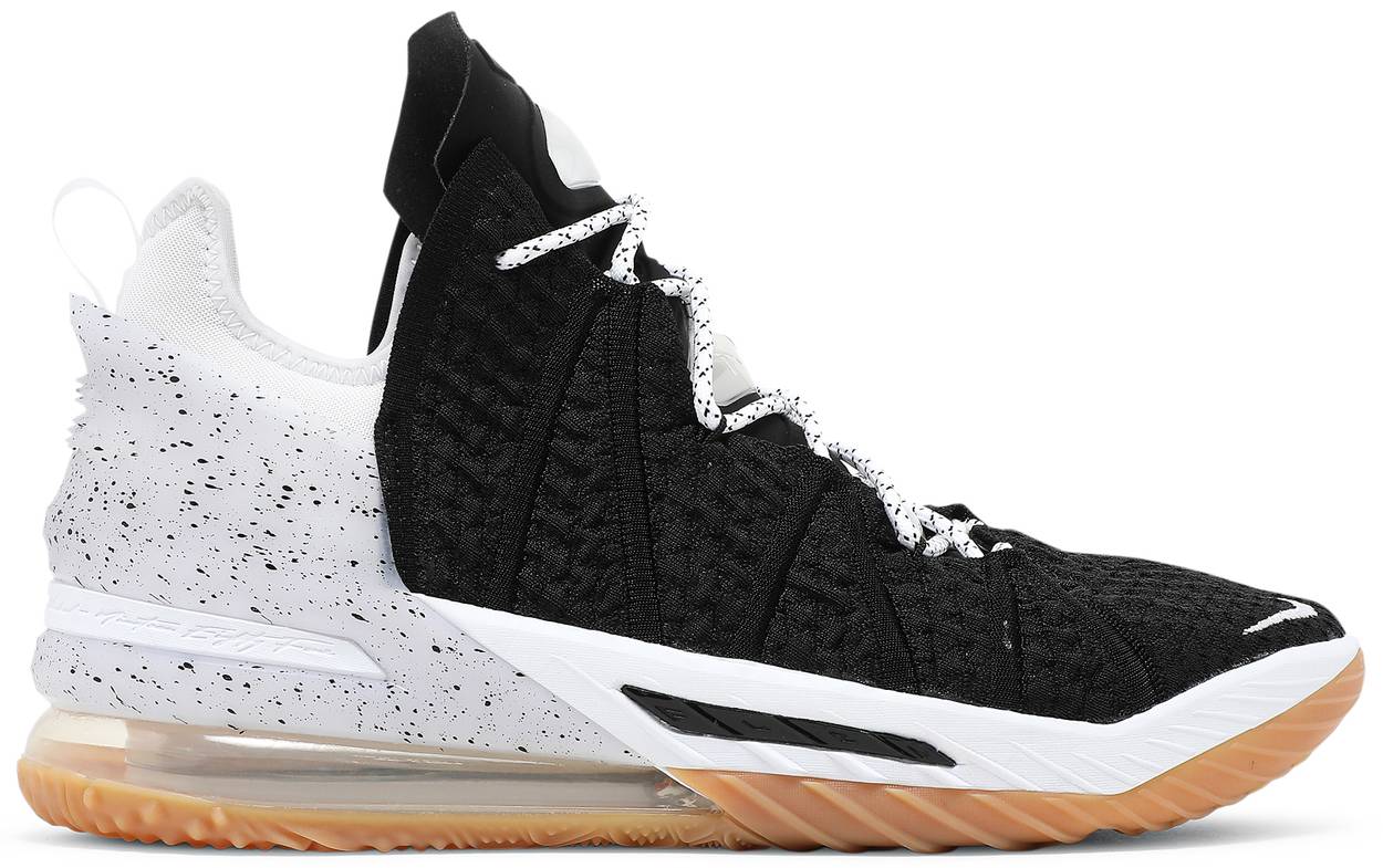 LeBron 18 'Black White Gum'