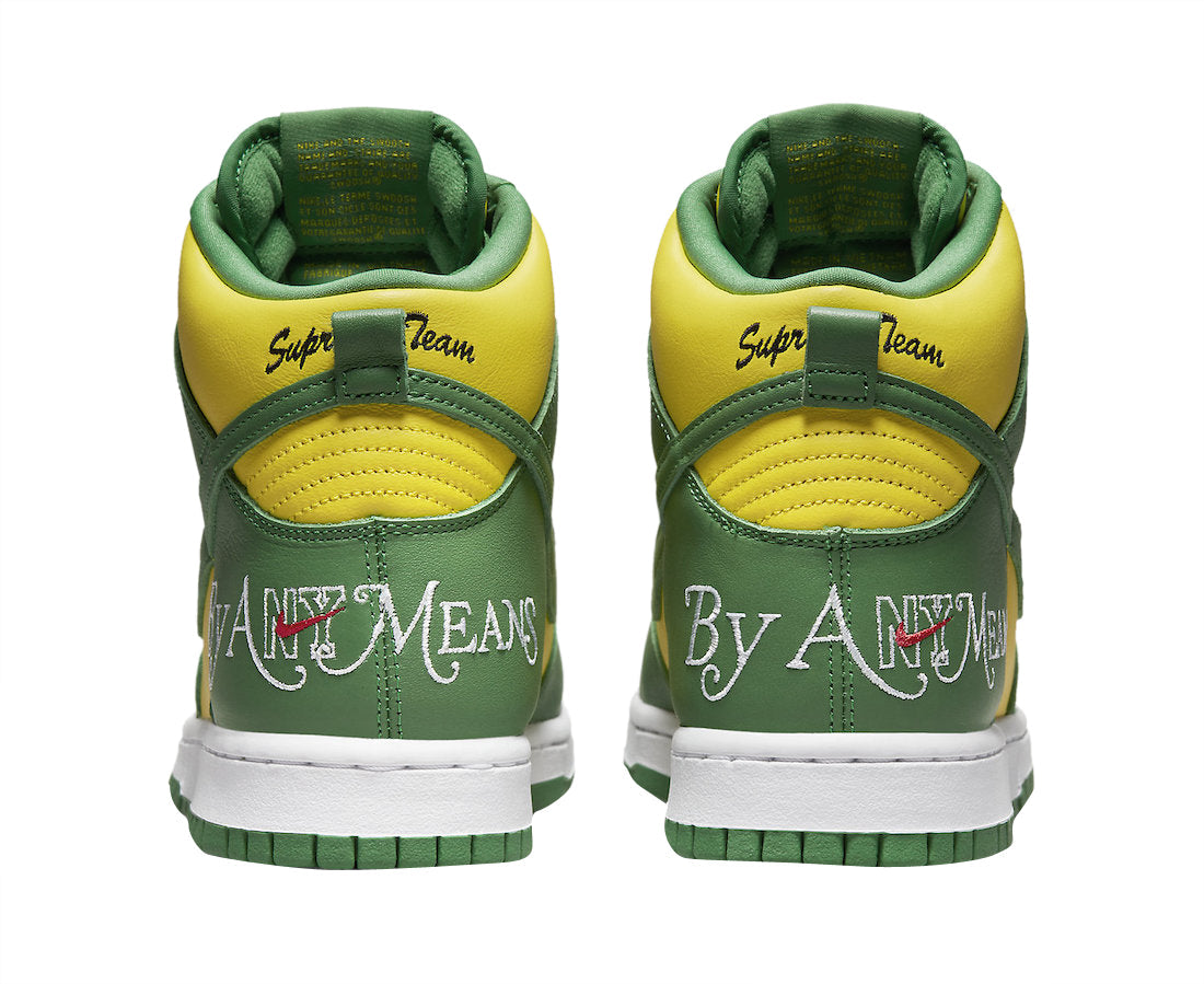 Supreme x Dunk High SB 'By Any Means - Brazil'