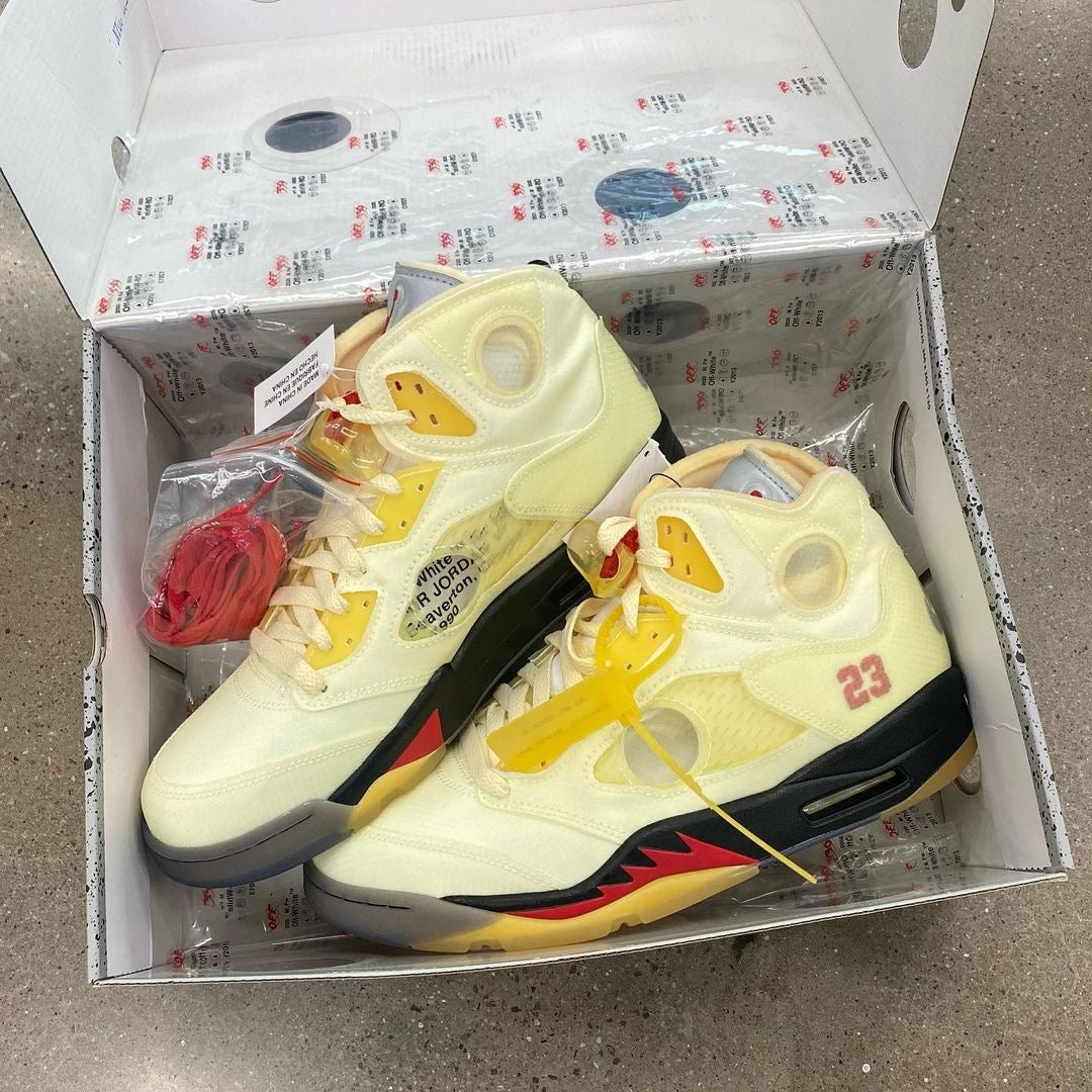 Air Jordan 5 Retro OFF-WHITE Sail