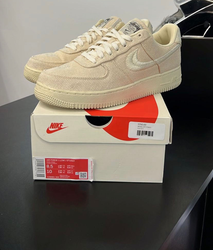 Stussy x Air Force 1 Low 'Fossil'