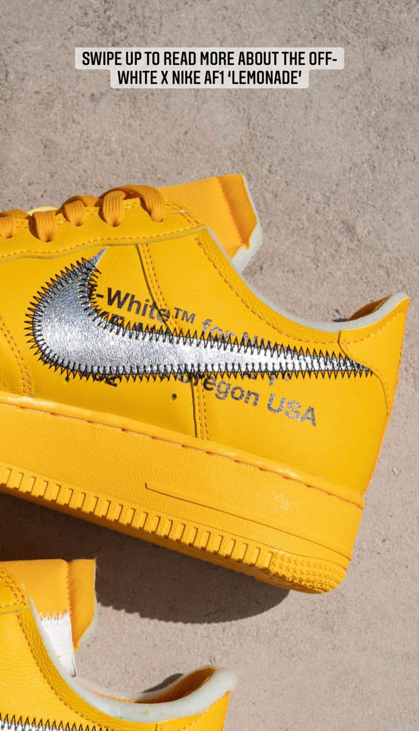Off-White x Air Force 1 Low 'Lemonade'