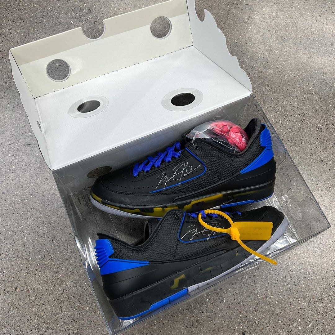 Off-White x Air Jordan 2 Retro Low SP 'Black Varsity Royal'