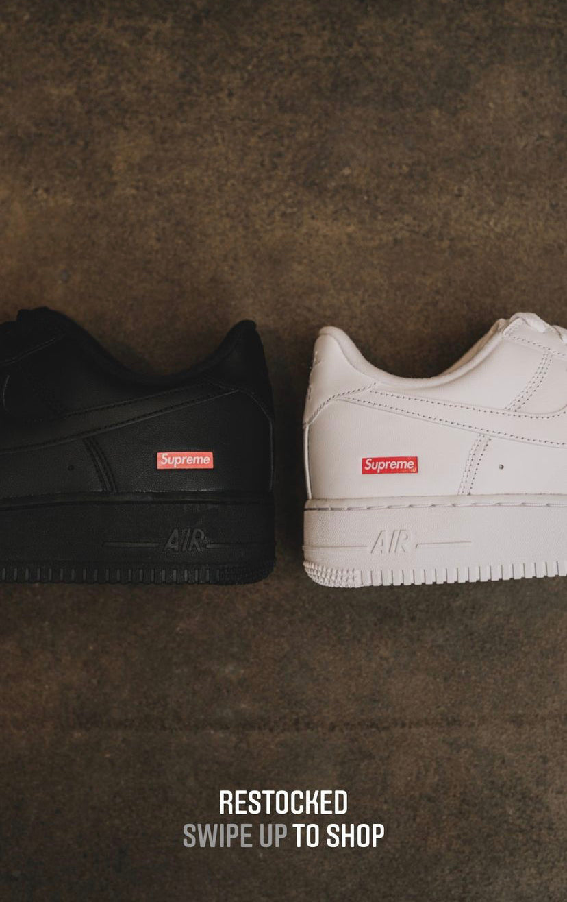 Supreme x Air Force 1 Low 'Box Logo - White'
