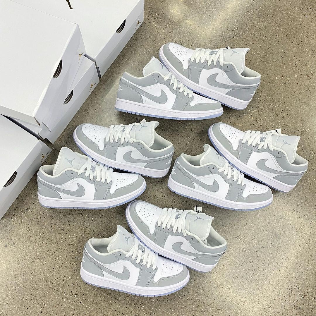 Wmns Air Jordan 1 Low 'White Wolf Grey'