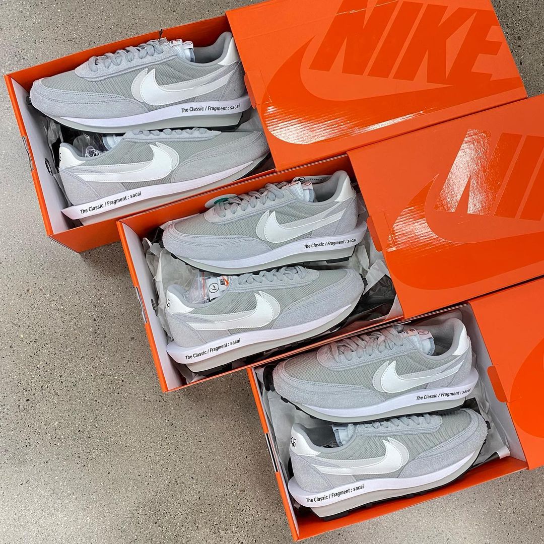 Fragment Design x sacai x LDV Waffle 'Light Smoke Grey'